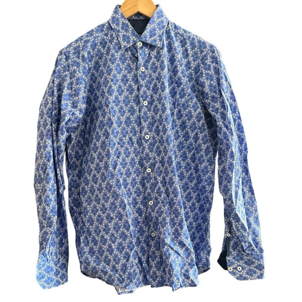 Bugatchi Geometric Button Down Shirt - image 1